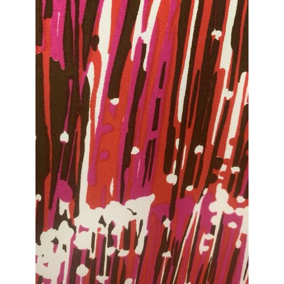 Vintage 1970’s Disco Abstract Pointy Collar Shirt Sz M/L Hippie Blouse - Picture 6 of 8